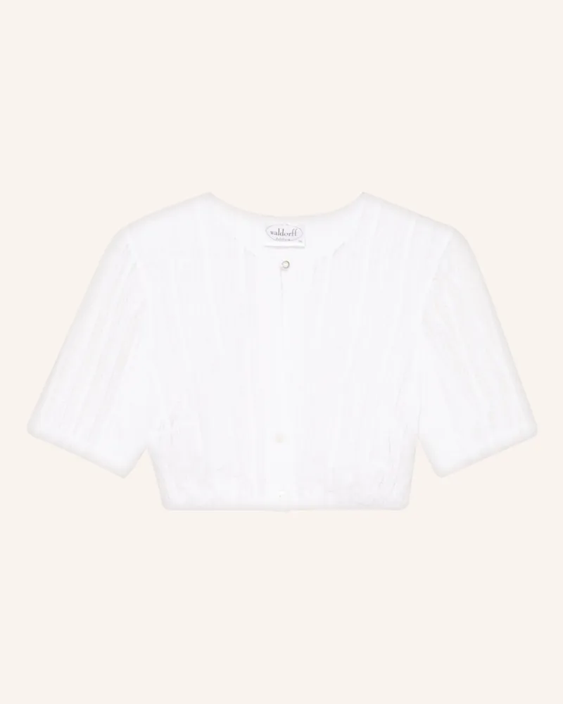 WALDORFF Dirndlbluse Aus Spitze weiss Creme