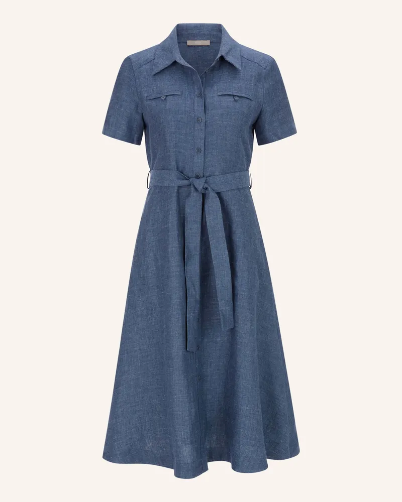 Malej Leinenkleid Actium blau Dunkelblau