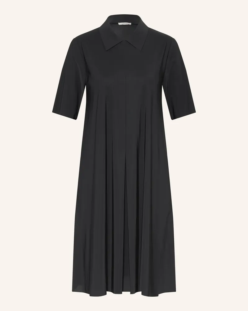 lilienfels Hemdblusenkleid schwarz Schwarz