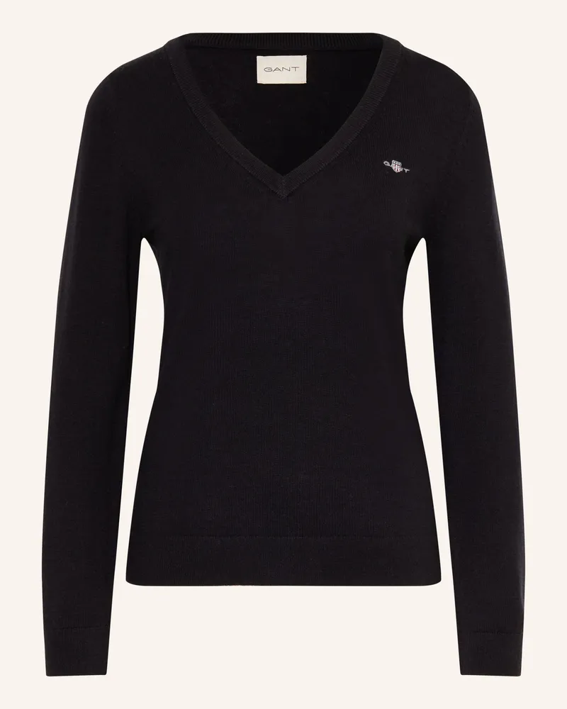 Gant Pullover schwarz Schwarz