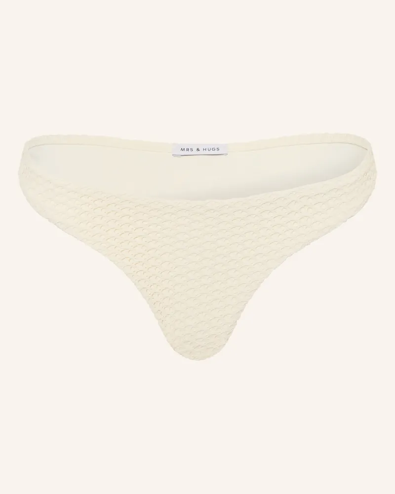 Mrs & HUGS Brazilian-Bikini-Hose weiss Ecru