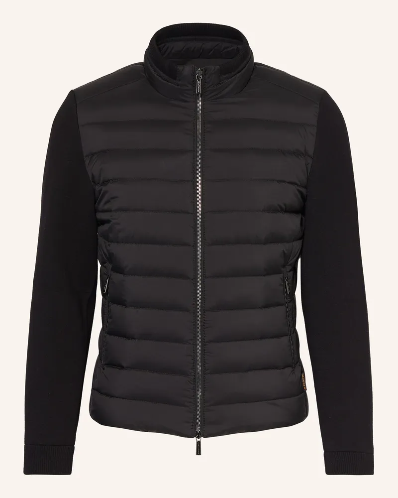 MOORER Lightweight-Daunenjacke Cattaneo-s3c Im Materialmix schwarz Schwarz