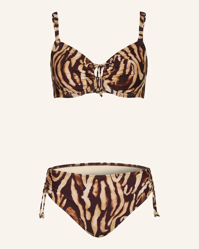 Charmline Bügel-Bikini Wild Noblesse braun Schwarz
