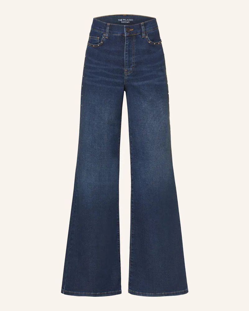Oui  Flared Jeans THE PALAZZO mit Nieten 5800