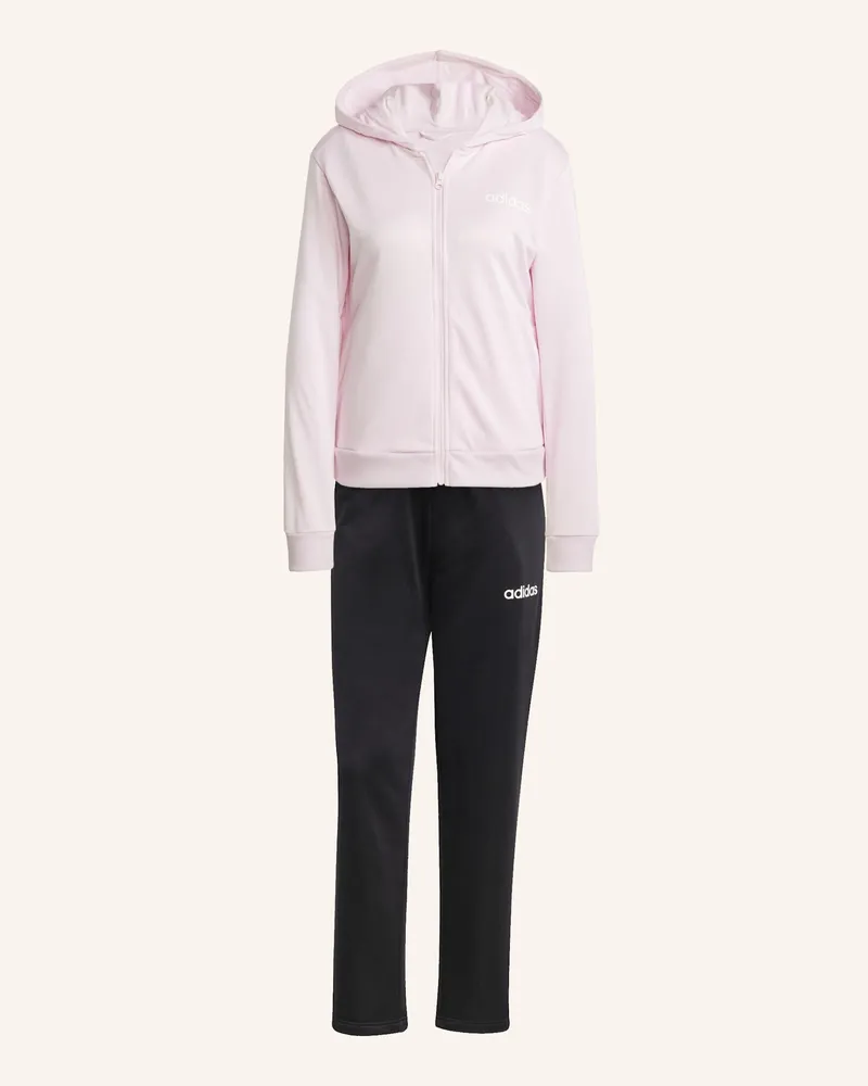 adidas Essentials Linear Trainingsanzug pink Rosa