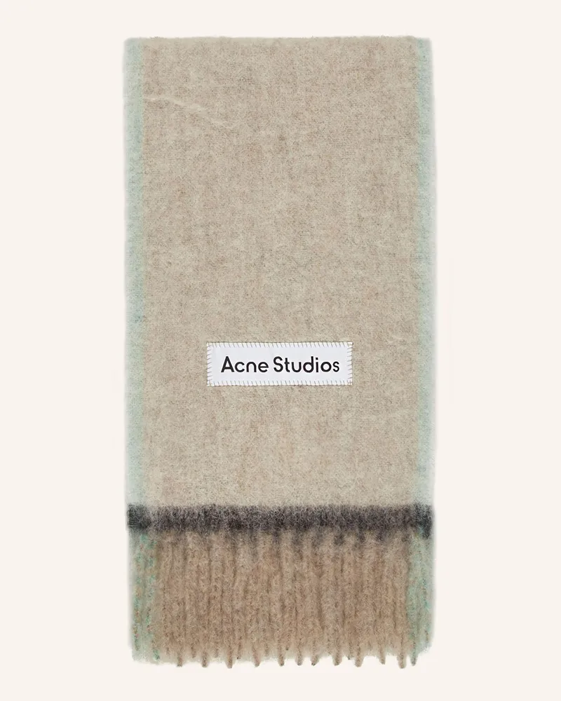 Acne Studios Schal mit Alpaka Hellbraun