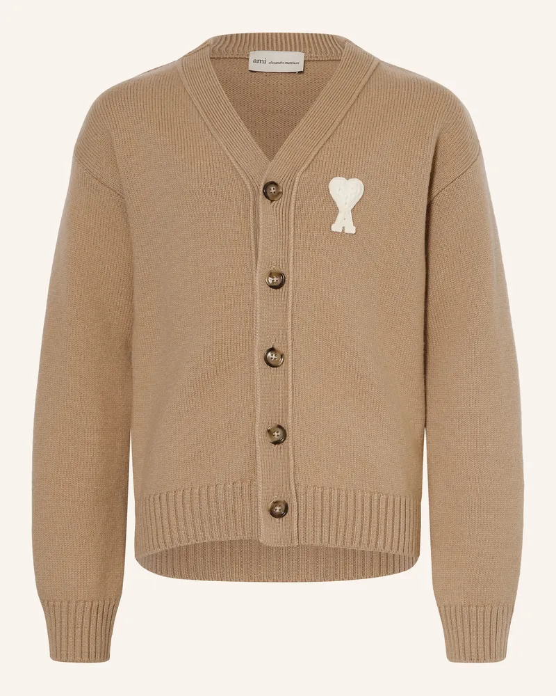 AMI Paris Strickjacke beige Beige