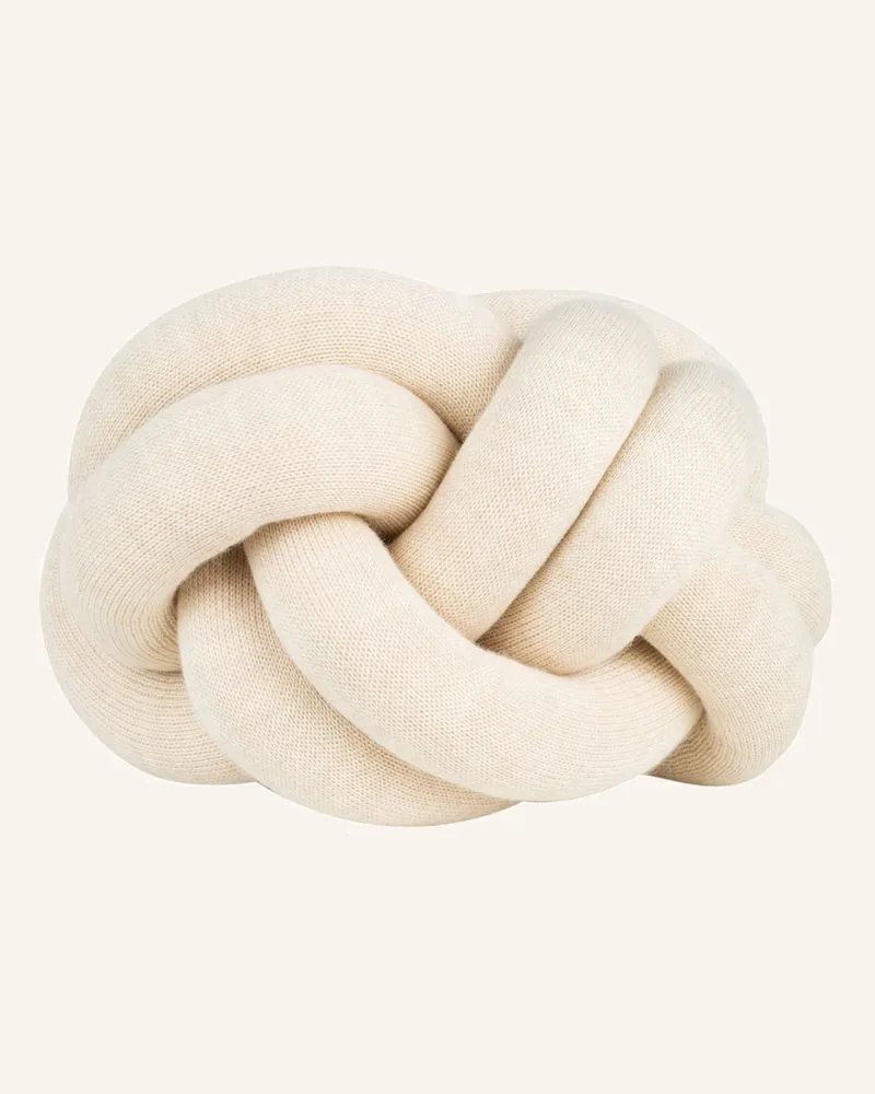 Design House Stockholm Dekokissen Knot weiss Creme