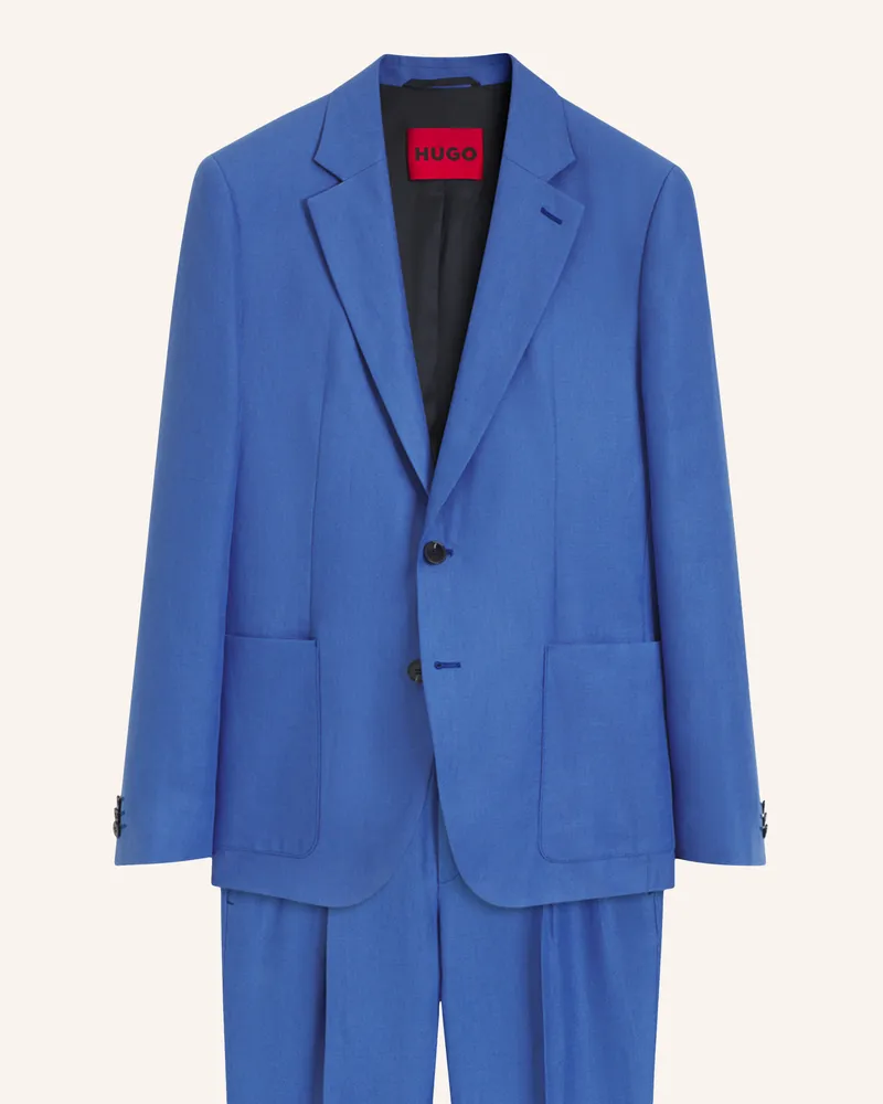 HUGO BOSS Business Anzug Arti-Hesten263F1 Extra-Slim Fit blau Blau