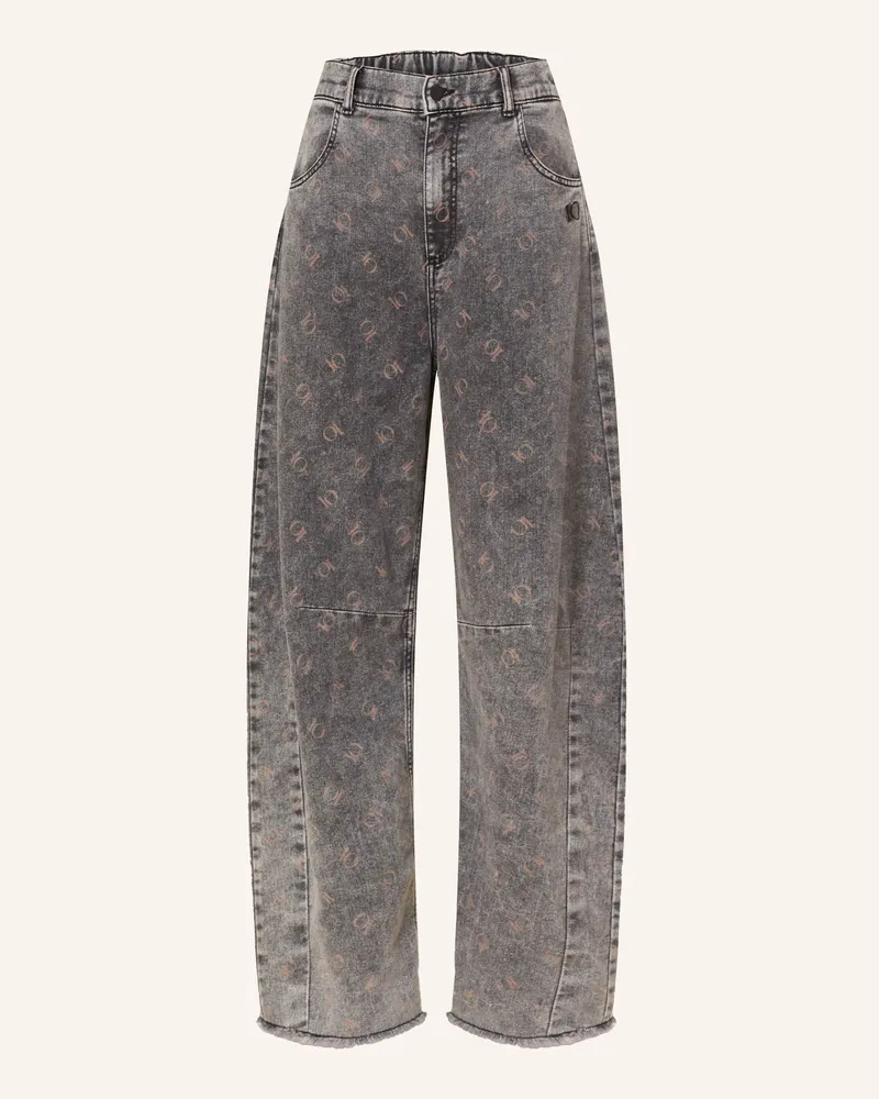10Days Wide Leg Jeans Dunkelgrau