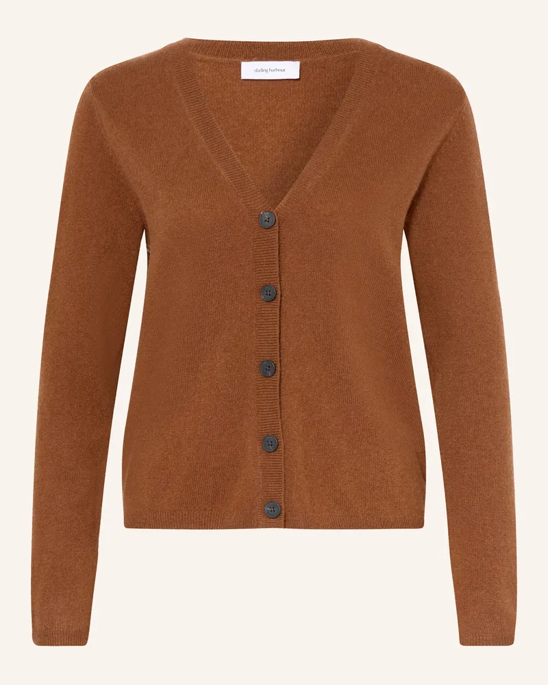 Darling Harbour Strickjacke Aus Cashmere braun Toffee