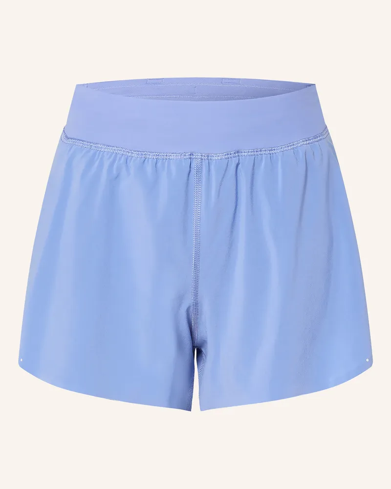 LULULEMON 2-In-1-Laufshorts Fast And Free blau Hellblau