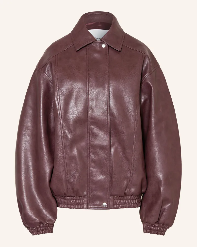FRANKIE Shop Jacke Prescott In Lederoptik rot Dunkelrot
