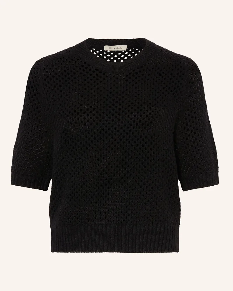 lilienfels Strickshirt Mit Cashmere schwarz Schwarz