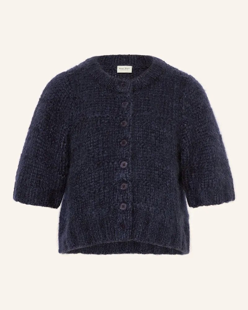 Part Two Strickjacke VERNONAPW mit 3/4-Arm aus Mohair Dunkelblau