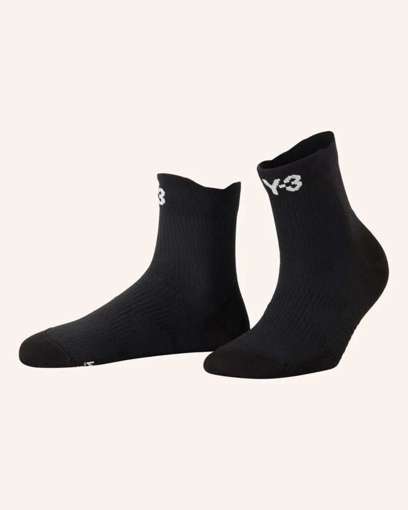 Y-3 Laufsocken Y-3 Run schwarz Schwarz