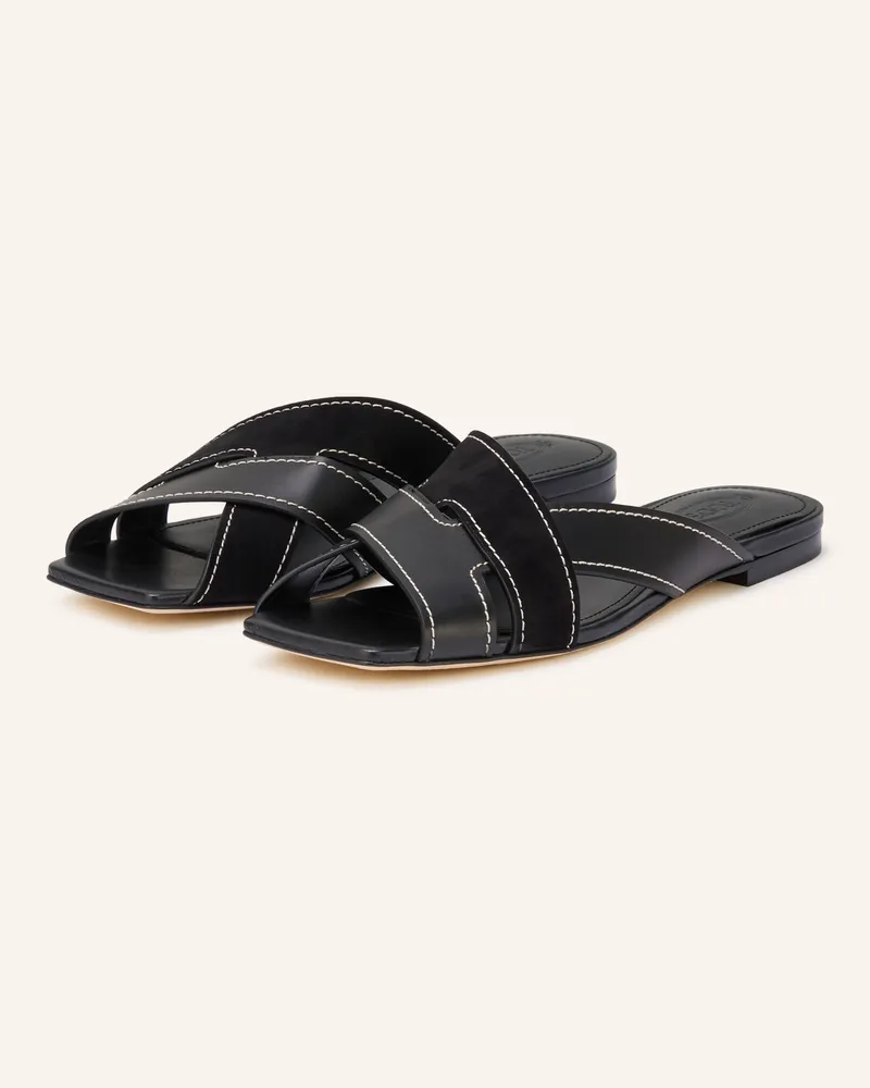 TOD'S Pantoletten Schwarz