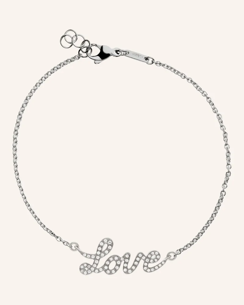 CADA Armband Tiny Love silber Weissgold