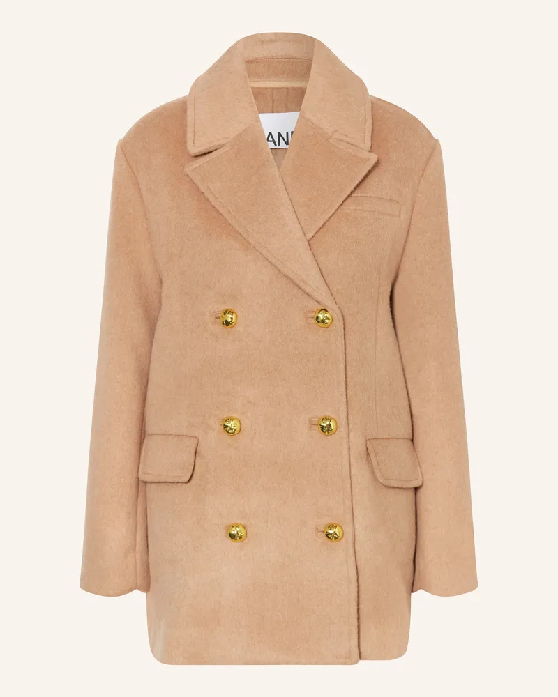 Ganni Jacke Camel
