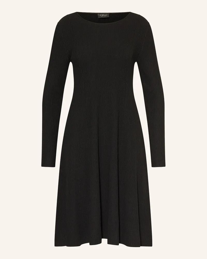 S.Oliver Strickkleid Schwarz