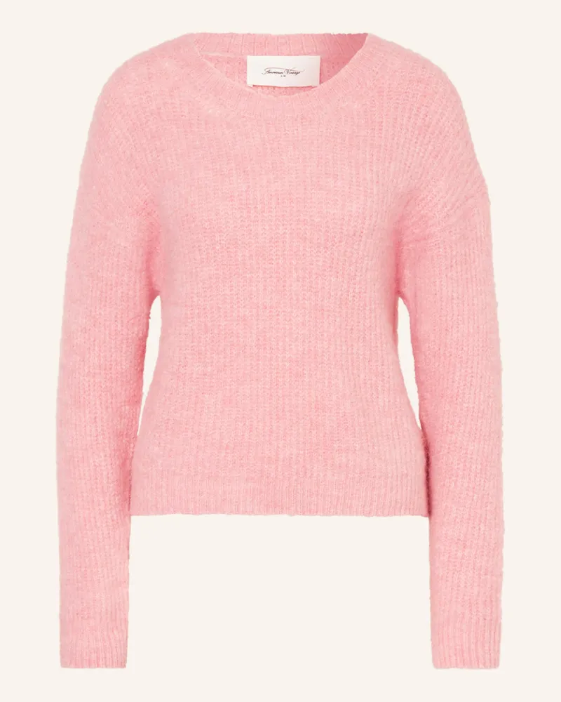 American Vintage Pullover EAST mit Alpaka Rosa