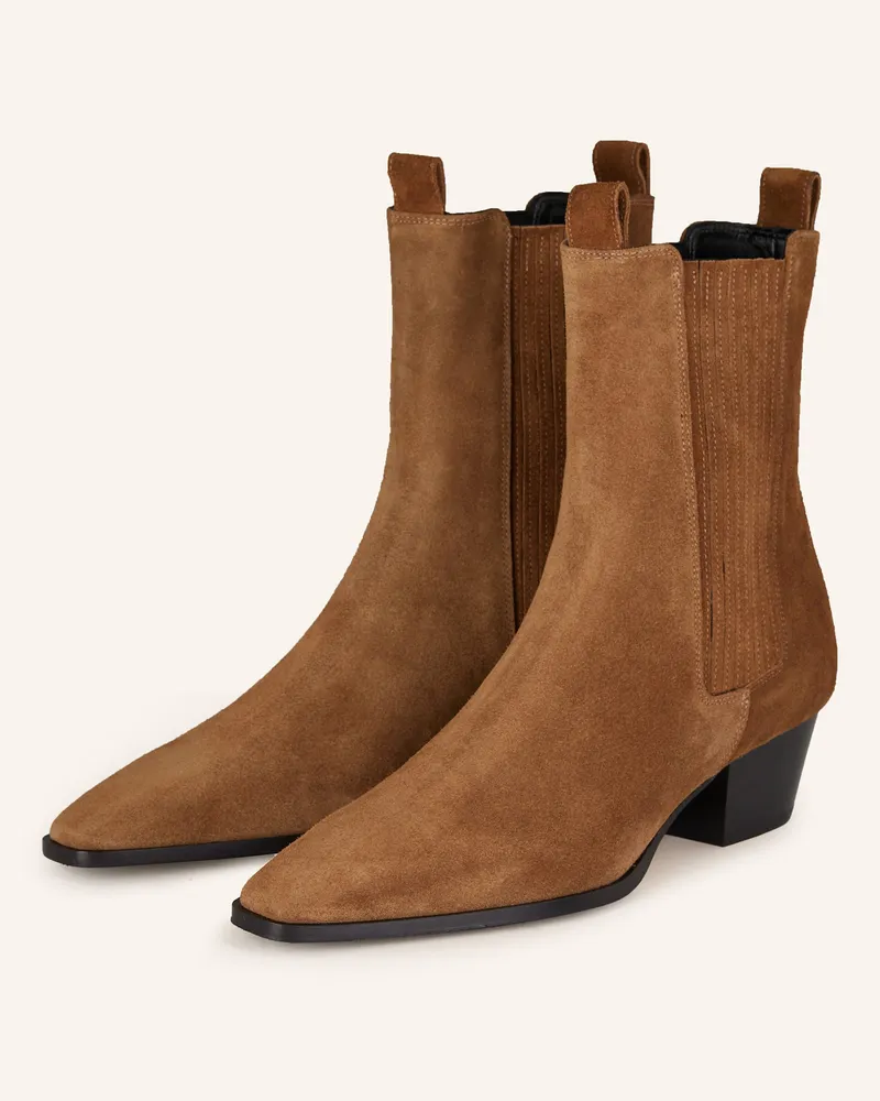 aeyde Stiefeletten AGATA Hellbraun