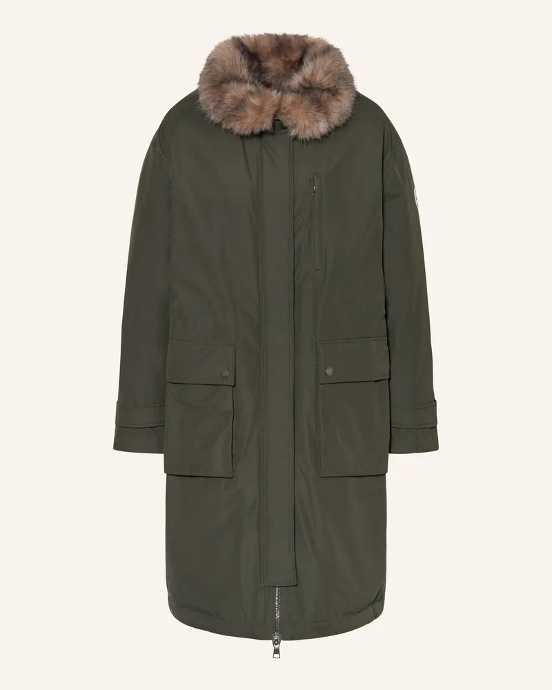 No. 1 Como Parka MIRA mit abnehmbarem Kunstpelz Khaki