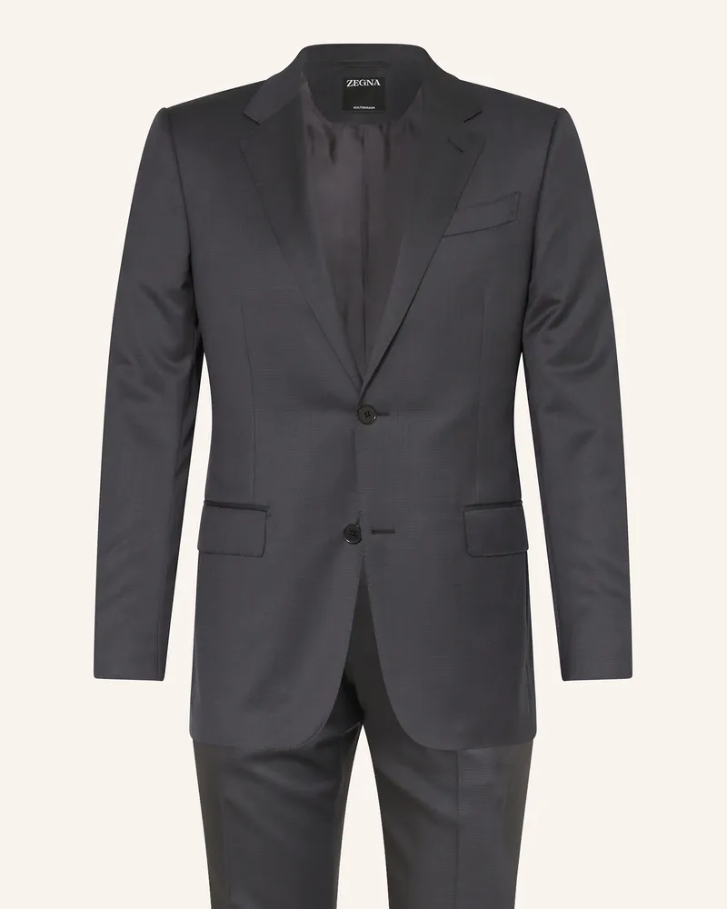 Ermenegildo Zegna Anzug Extra Slim Fit grau Dunkelgrau