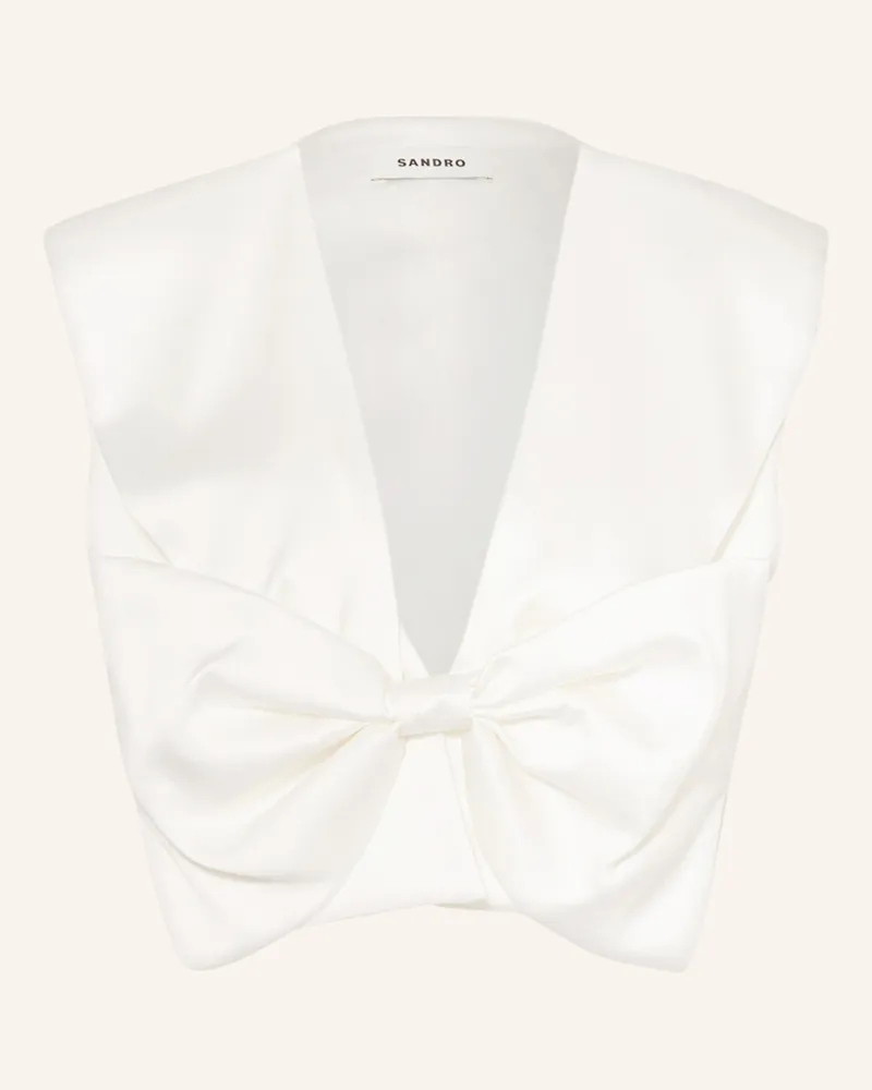 Sandro Cropped-Top Weiss