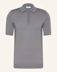 Reiss Strick-Poloshirt MAXWELL Grau