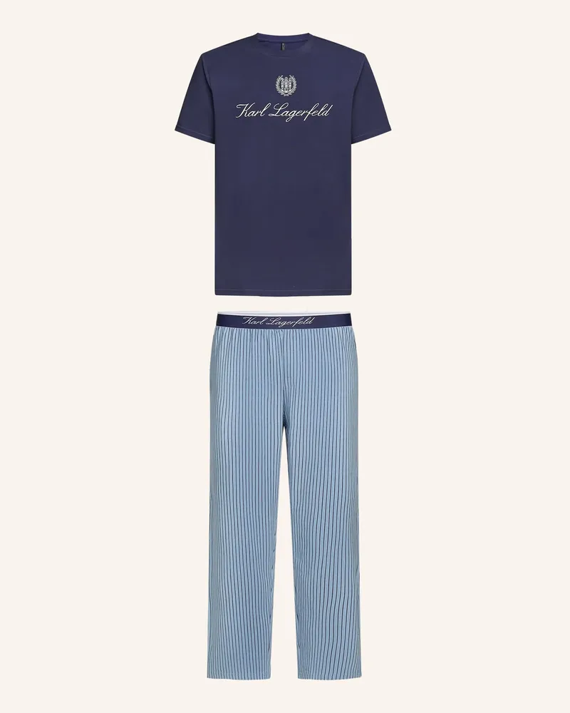 Karl Lagerfeld Nachtwäsche blau Blau