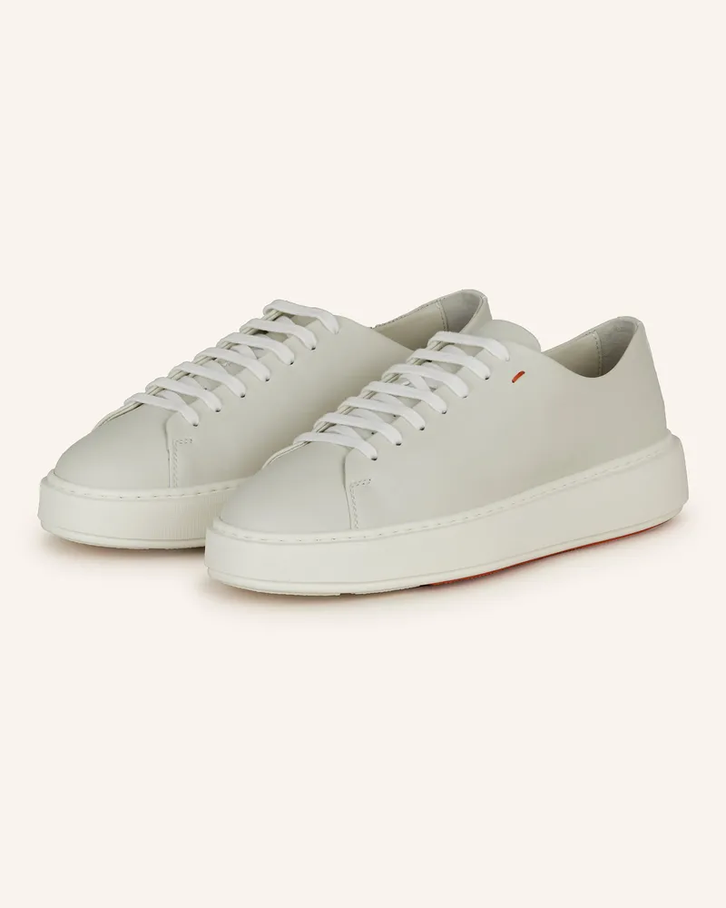 Santoni Sneaker FUZZ Hellgrau