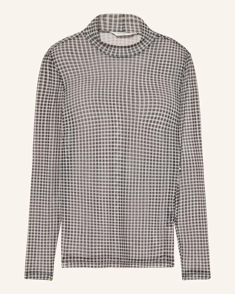 MOSS COPENHAGEN Longsleeve Mschjanie Illenora Aus Mesh schwarz Schwarz