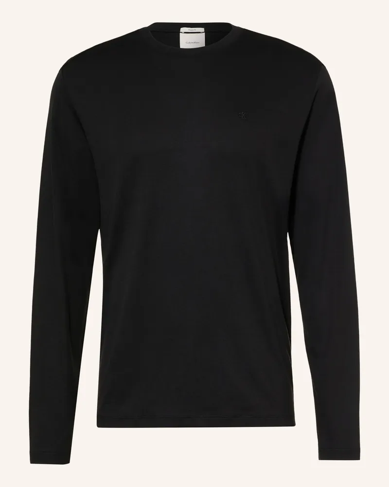Calvin Klein Longsleeve Supima Interlock schwarz Schwarz