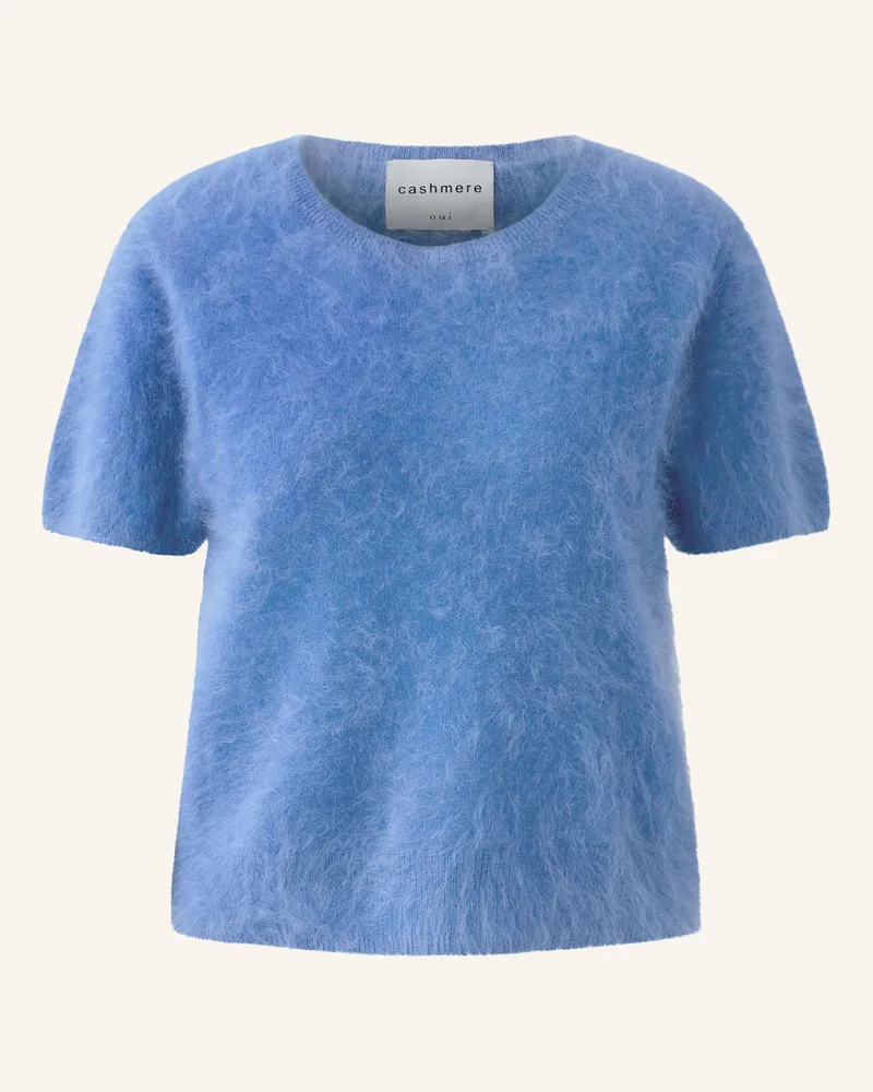 Oui  Cashmere-Pullover Hellblau