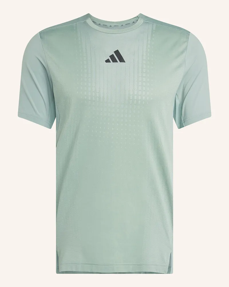adidas T-Shirt AIR CHILL Hellgrün