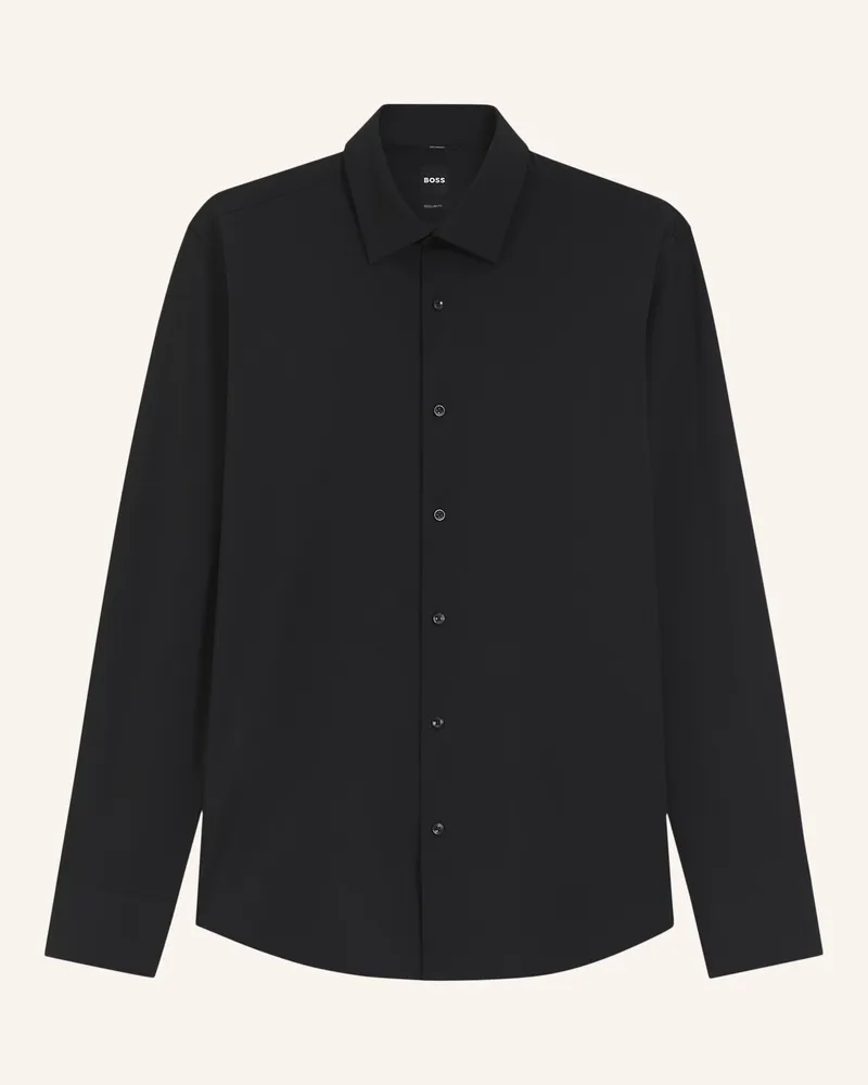 HUGO BOSS Hemd P-Joe-Kent-c1-222 Regular Fit schwarz Schwarz