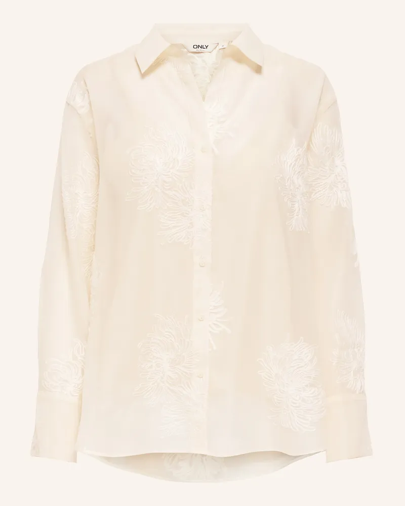 only Hemdbluse Creme
