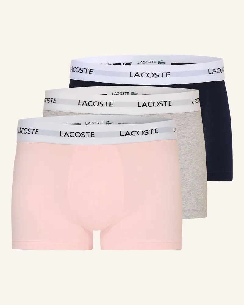 Lacoste 3er-Pack Boxershorts Hellrosa