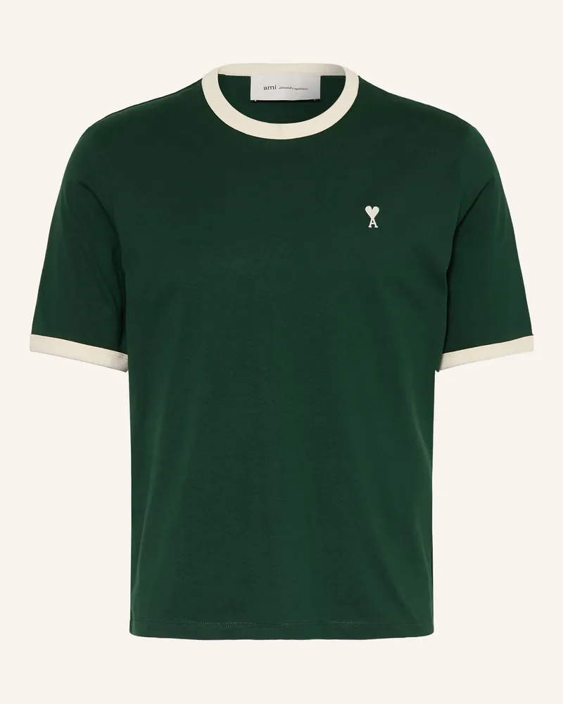 AMI Paris T-Shirt gruen Dunkelgrün
