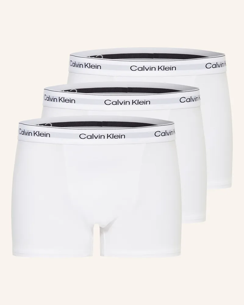 Calvin Klein 3er-Pack Boxershorts Icon Cotton Relaxed Fit weiss Weiss