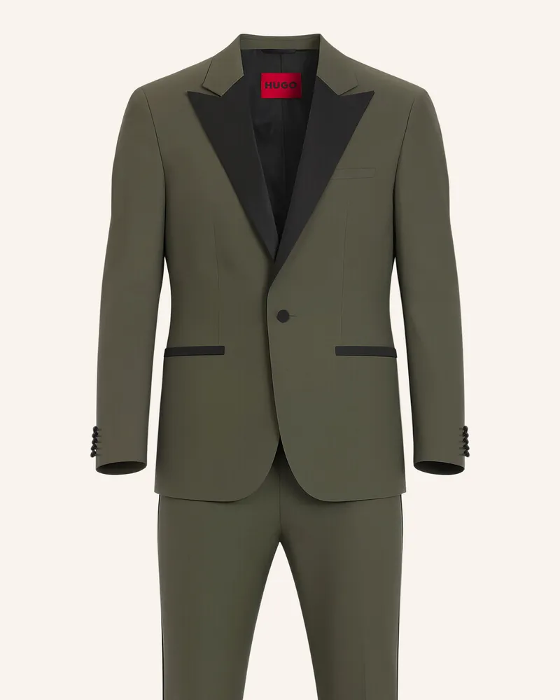 HUGO BOSS Business Anzug Karl-Teagan253E1X Modern Fit gruen Grün