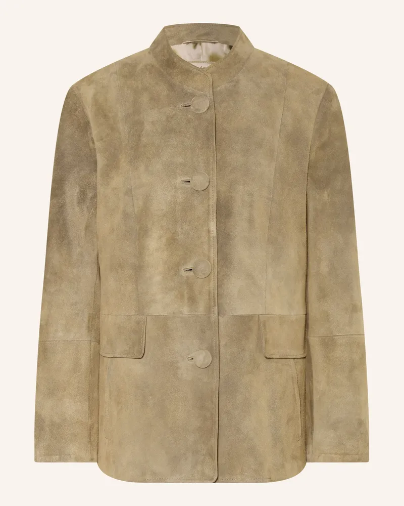 Meindl Lederjacke La Parisienne beige Hellbraun