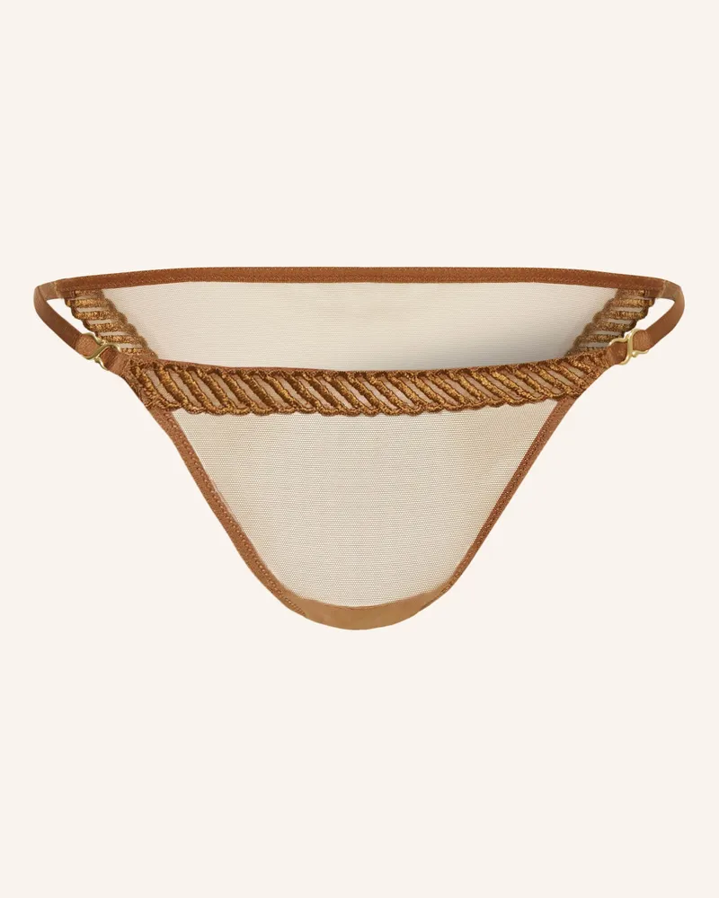 Aubade Slip Sheer Emotion beige Braun