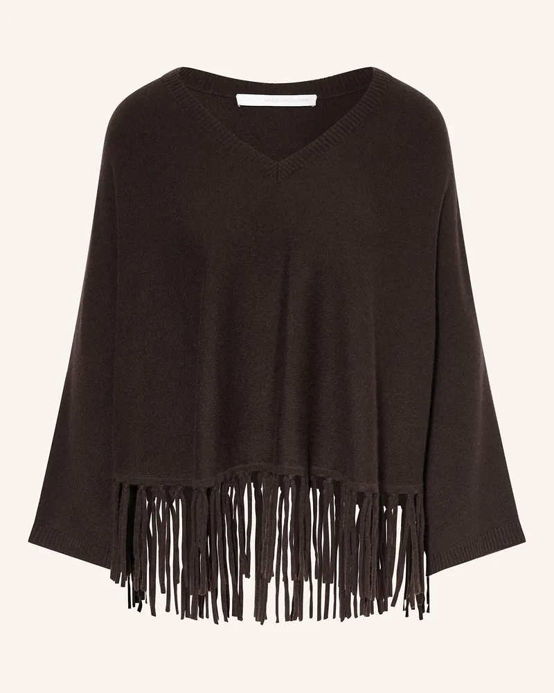 Herzen's Angelegenheit Poncho Dunkelbraun
