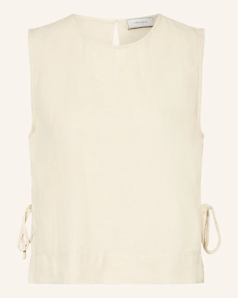 Neo Noir Top Svetlana Mit Leinen beige Nude