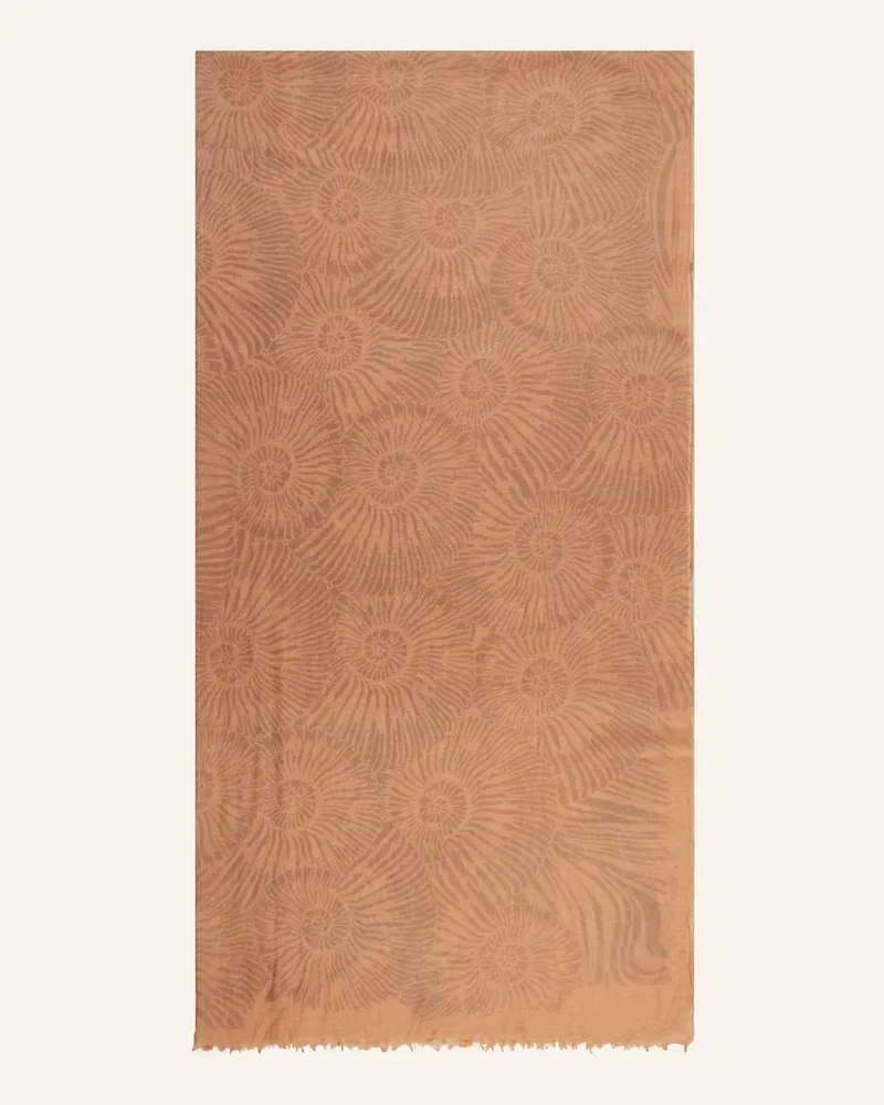 Friendly Hunting Cashmere-Schal FELTED ESCARGOT Hellorange