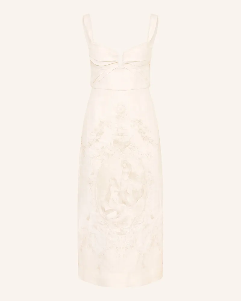 Zimmermann Leinenkleid DRAPE Creme