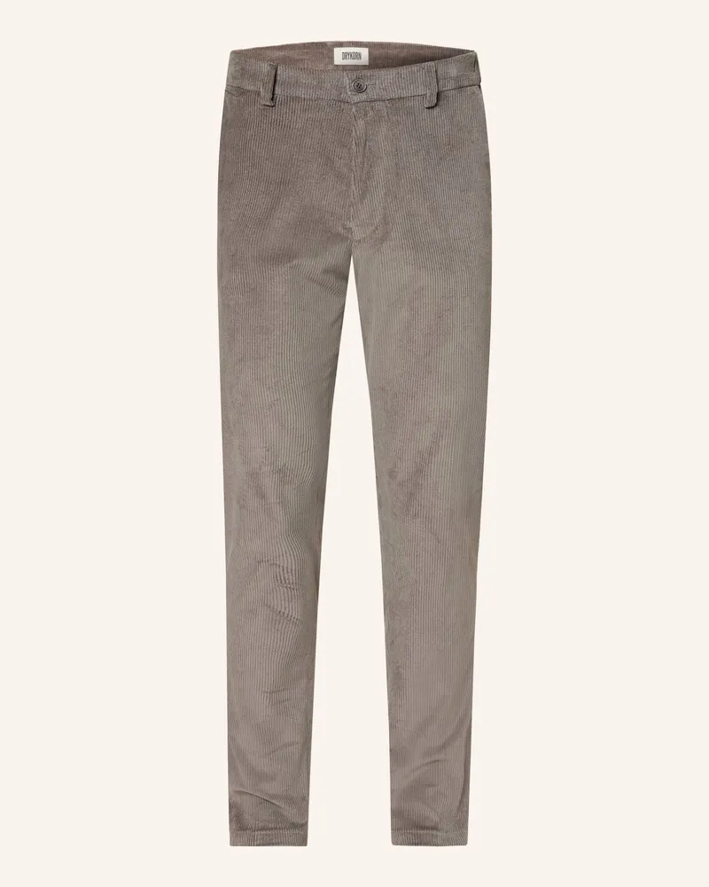 Drykorn Cordchino AJEND Extra Slim Fit Grau