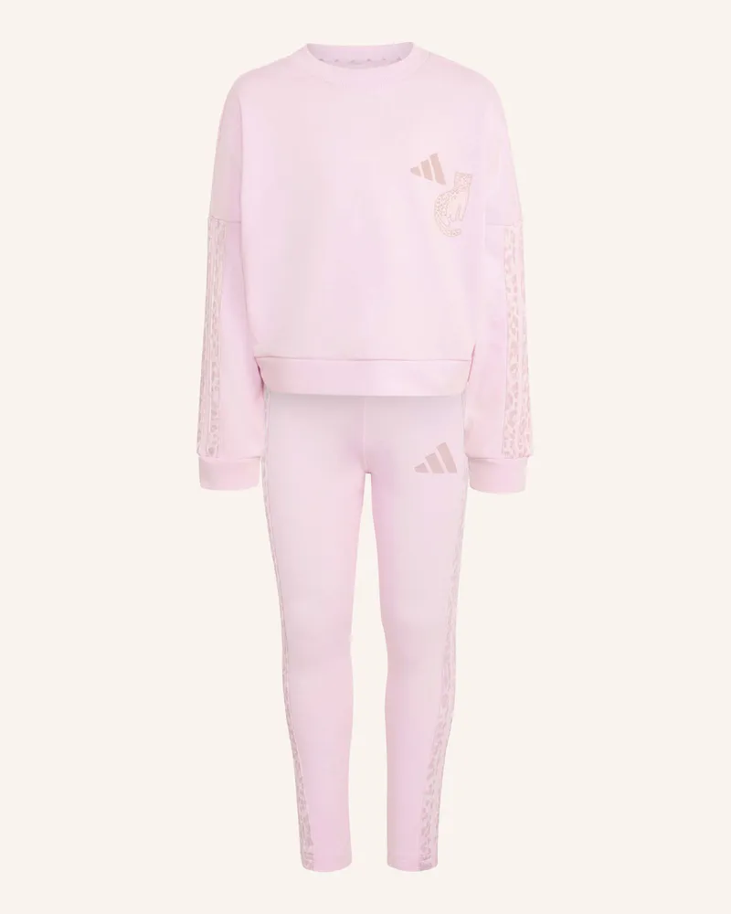 adidas Set, Leggings, Animalprint pink Pink